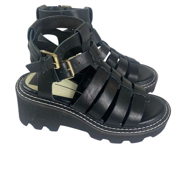 Dolce Vita Shoes - Dolce Vita 6.5 Gladiater sandals Bloomingdales black leather platform streetwear